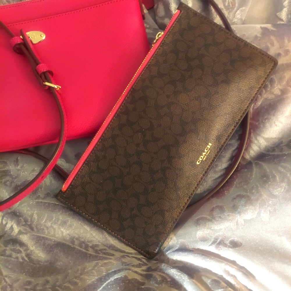 Coach crossbody and wallet/wristlet